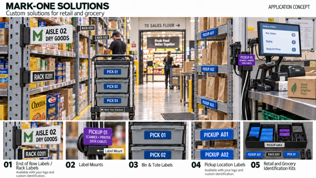 Rendering of possible products for a grocery and/or retail environment