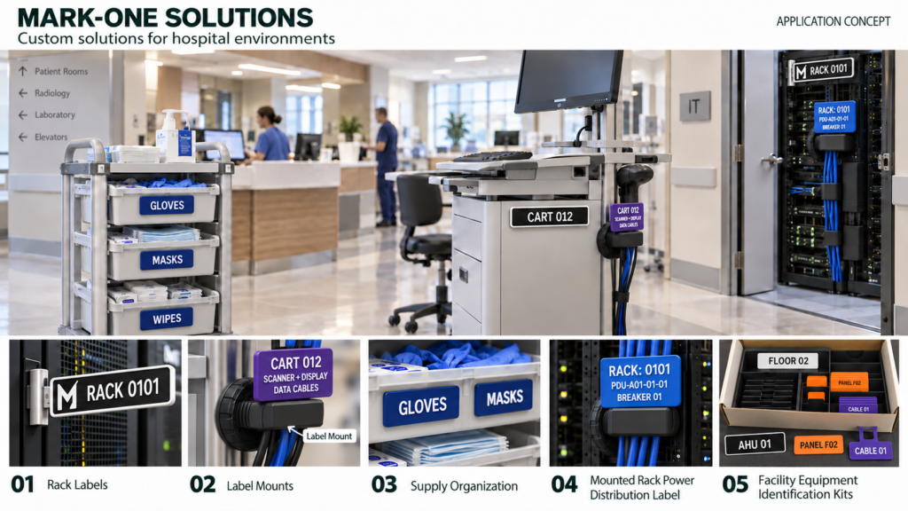 Concept drawing of possible products for hospitals