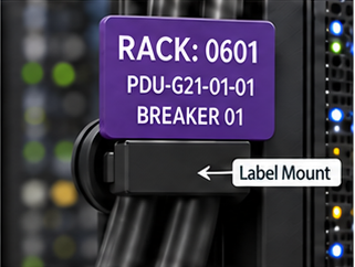 Mounted Rack Power Distribution Label