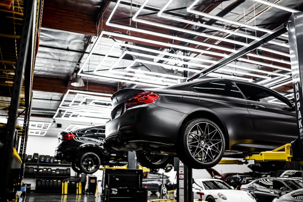 Cars in a Automotive Dealership
